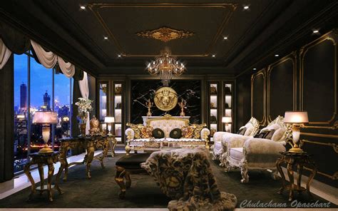 arresamento casa versace|Versace living room.